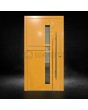 Yellow quality aluminium modern entry door