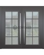 LIM CL06 double - classically styled traditional aluminium hinged door with glass