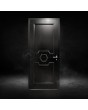 Black classic design aluminum door for home