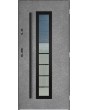 Sta Hevelius noir - steel modern entry door with glass