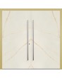 LIM Cristallo double - aluminium double door covered with Cristallo sintered quartz