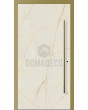 LIM Cristallo - aluminium hinged door covered with Cristallo sintered quartz