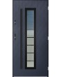 Sta Hevelius noir - steel modern entry door with glass