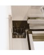 Wall mounted bioclimatic aluminium outdoor pergola