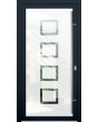 LIM Glass S8 - sand front door with transparent decor