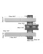 Astok - tv wall unit with shelves