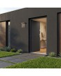 Black external single house door