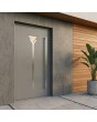 Grey minimalist modern aluminium front door