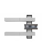 Astok - tv wall unit with shelves