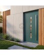Green aluminium security front door