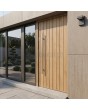 Turner oak high-security steel front door with multi-point locking system