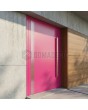 pink modern aluminium entrance door