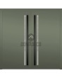 LIM Flet A double - aluminium double hinged front door with vertical glass