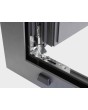 AL86-S2 -  turn open aluminium window (inside opening)