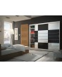 Aloa 250 - black and white storage armoire