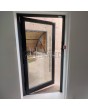 Aluminium and glass pivot entry door