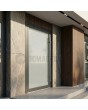 Fully frosted glazed front aluminum door
