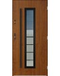 Sta Hevelius noir - steel modern entry door with glass