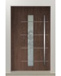 PIVOT Gryf-B - secure aluminium entry large pivot door with glass