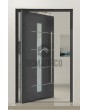 PIVOT Gryf-B - secure aluminium entry large pivot door with glass