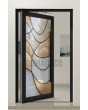 PIVOT SG3 - Customizable Stained Glass external aluminium pivot door