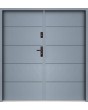 Sta Henson Double - contemporary steel double front door with ribs