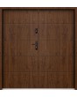 Sta Henson Double - contemporary steel double front door with ribs