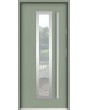 Sta Hevelius - contemporary steel door with security glass