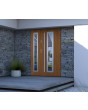 Sta Hevelius Duo - glass entry doors residential Colour: winchester