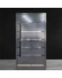 Anthracite modern front aluminium door