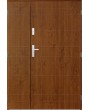 Sta Irala duo - contemporary front door with side panels Colour: golden oak