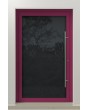 PIVOT VL19 - Lacobel glass coated with a high-quality paint aluminium pivot door