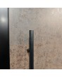 LIM V53 - rust aluminium entry door covered with corten sintered quartz
