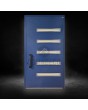  blue aluminium prehung aluminium pivot door