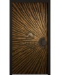 LIM M29 - aluminium hinged door with brown texture of milled metal