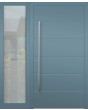 Aluminium Hinged LIM front door with left sidelight (view from the outside) 