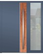 Aluminium LIM hinged door with right sidelight (view from the outside) 