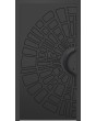 LIM V64 - aluminium entry front door with milled pattern