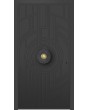 LIM V65 - aluminium entrance door with milled pattern
