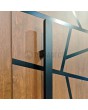 PIVOT W360 - modern aluminium pivot door with stripes