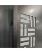 LIM VFL2 double - aluminium double front door decorative glass