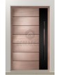 LIM M15 - aluminium hinged door with copper texture of milled metal