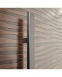 LIM M16 - aluminium hinged door with texture of milled metal