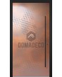 LIM M17 - aluminum hinged entry door with copper texture of milled metal