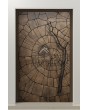 LIM M30 - aluminium hinged door with brown texture of milled metal