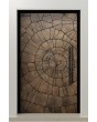 LIM M30 - aluminium hinged door with brown texture of milled metal