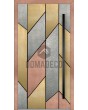 LIM M4 - Aluminium hinged entry door coated with different color of liquid metal