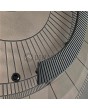 PIVOT M6 - pivot door with bronze texture of milled metal