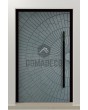 PIVOT M7 - aluminium pivot door with zinc liquid metal