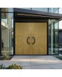LIM M8 double - double aluminum front door with gold texture of milled metal